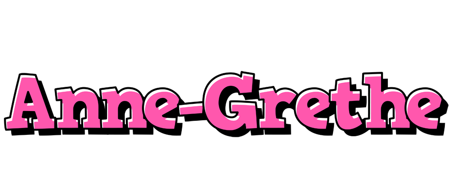Anne-Grethe girlish logo