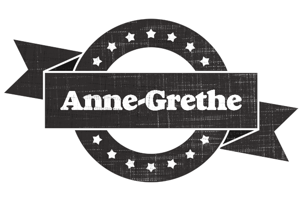 Anne-Grethe grunge logo