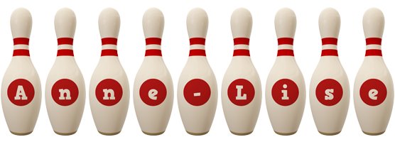 Anne-Lise bowling-pin logo
