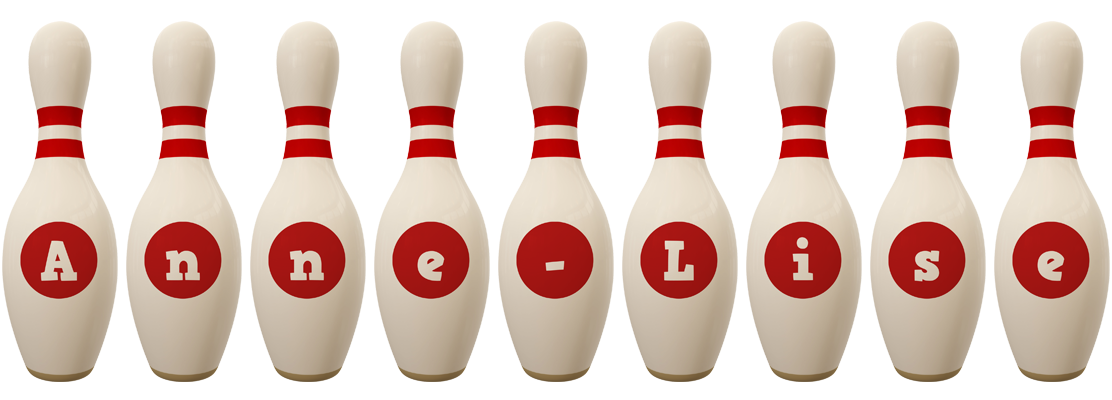 Anne-Lise bowling-pin logo