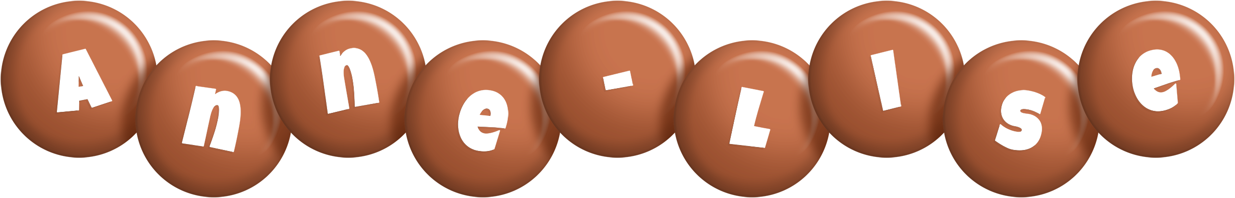 Anne-Lise candy-brown logo