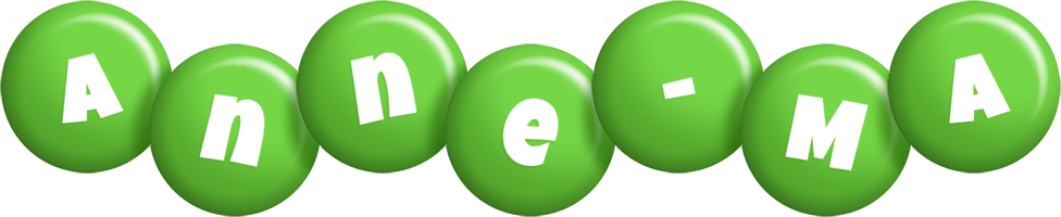 Anne-Ma candy-green logo