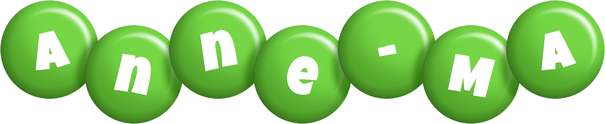 Anne-Ma candy-green logo