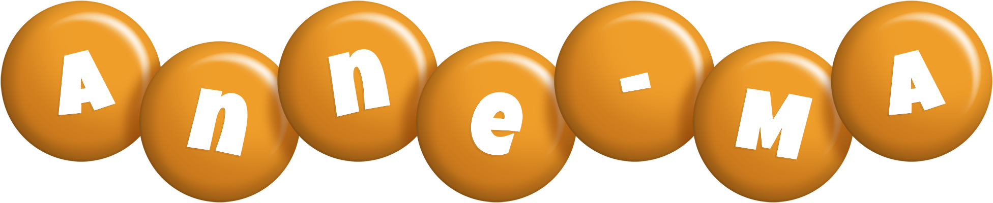 Anne-Ma candy-orange logo
