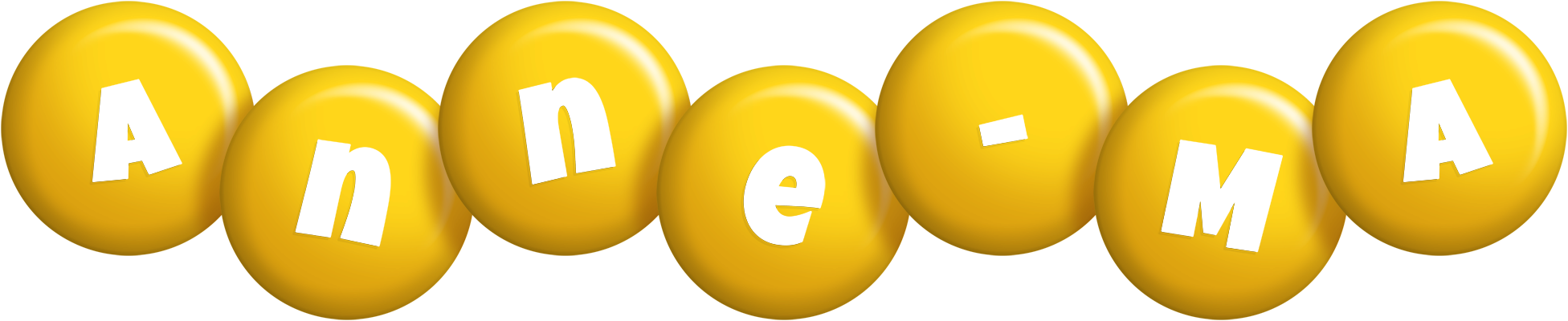 Anne-Ma candy-yellow logo