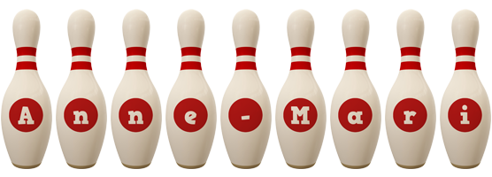 Anne-Mari bowling-pin logo