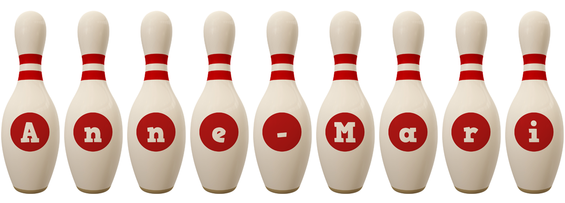 Anne-Mari bowling-pin logo