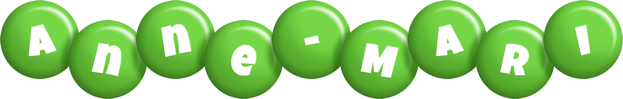 Anne-Mari candy-green logo