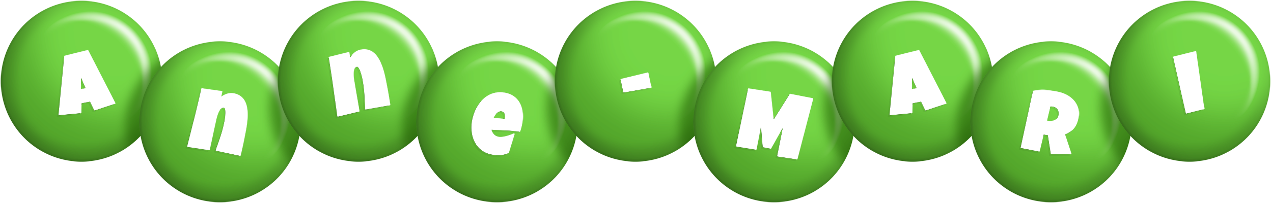 Anne-Mari candy-green logo
