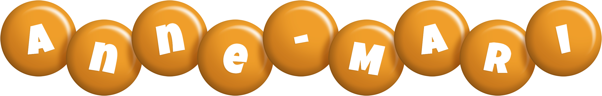 Anne-Mari candy-orange logo