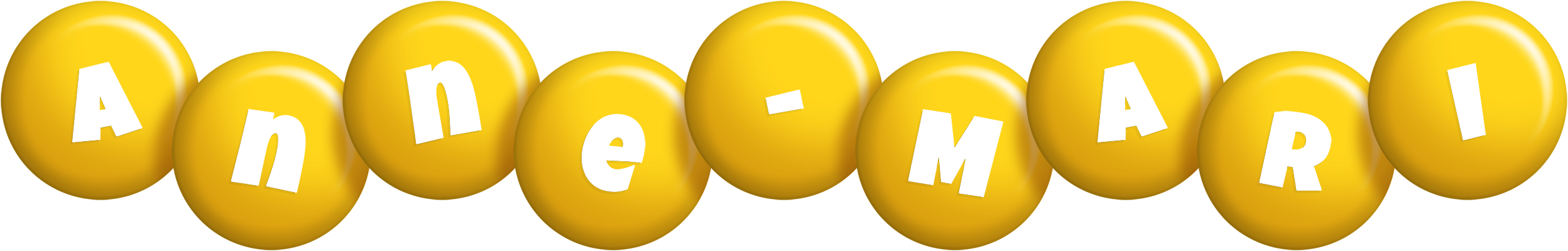 Anne-Mari candy-yellow logo
