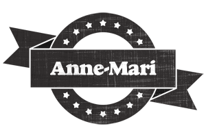 Anne-Mari grunge logo