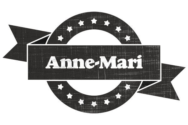 Anne-Mari grunge logo