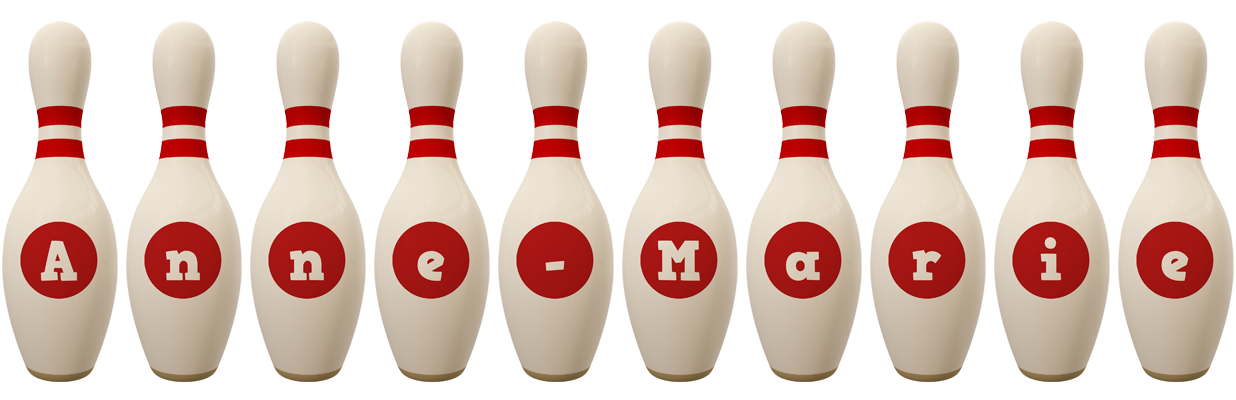 Anne-Marie bowling-pin logo