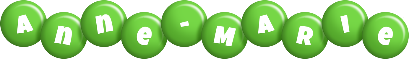 Anne-Marie candy-green logo