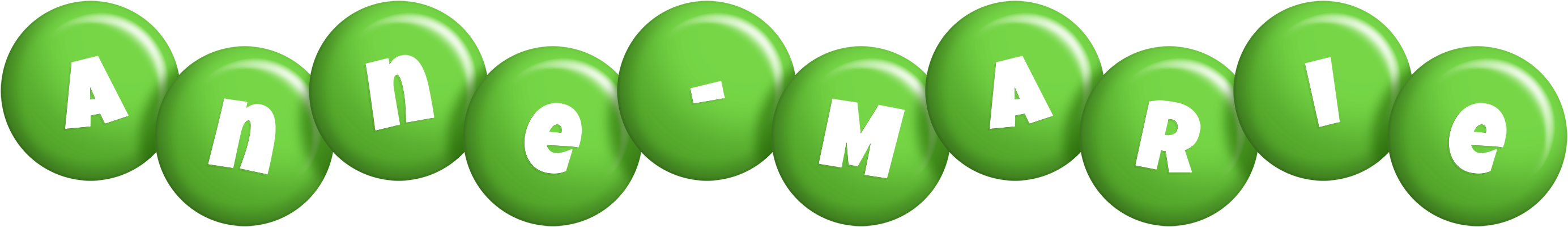 Anne-Marie candy-green logo