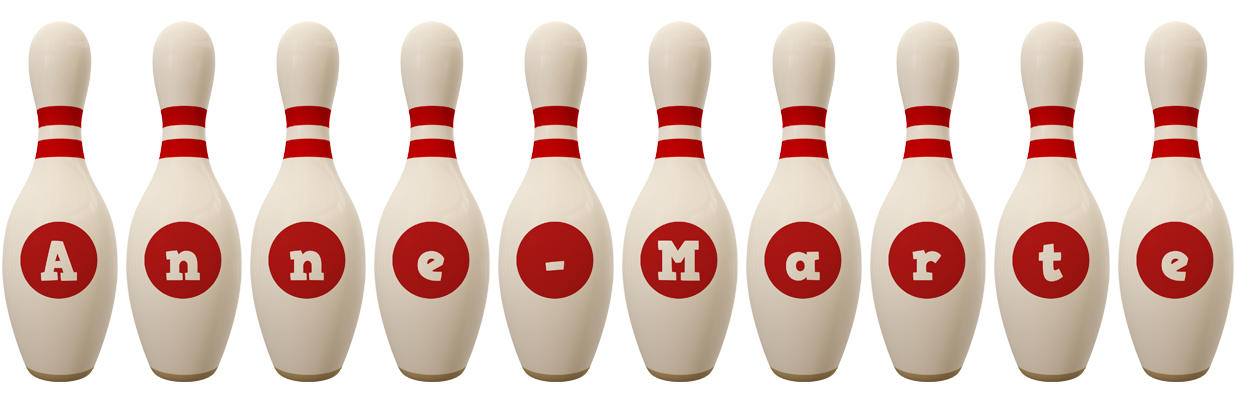 Anne-Marte bowling-pin logo