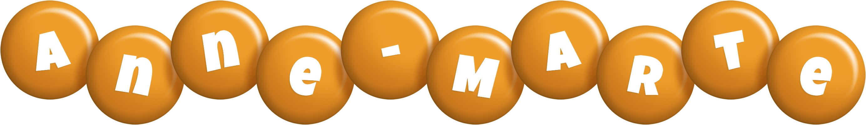 Anne-Marte candy-orange logo