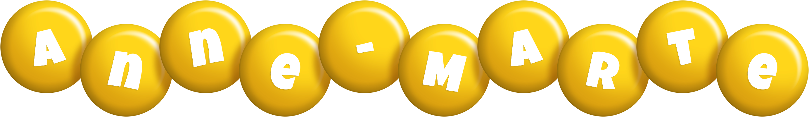Anne-Marte candy-yellow logo