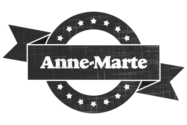Anne-Marte grunge logo