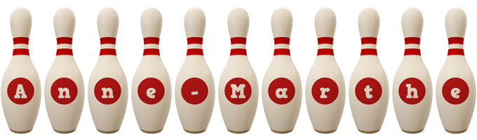 Anne-Marthe bowling-pin logo