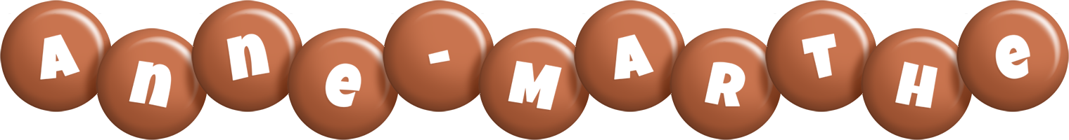 Anne-Marthe candy-brown logo