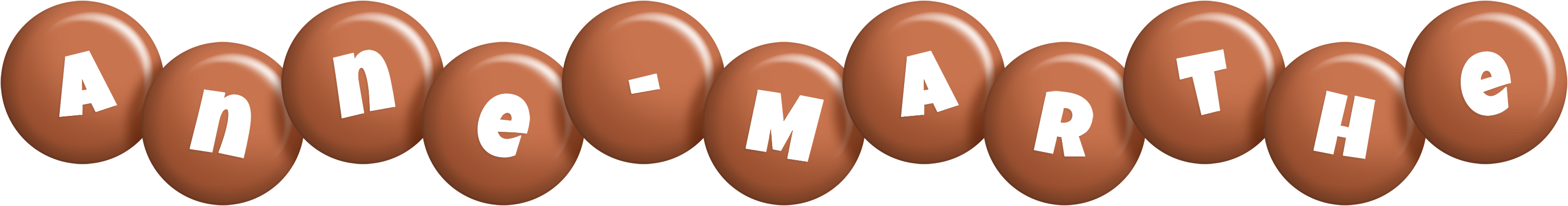 Anne-Marthe candy-brown logo