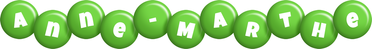 Anne-Marthe candy-green logo