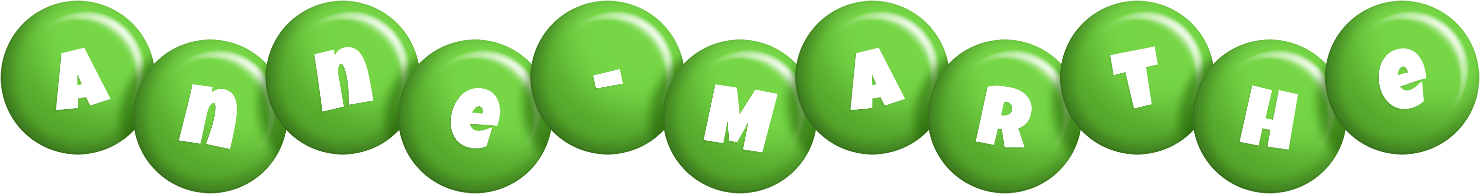 Anne-Marthe candy-green logo