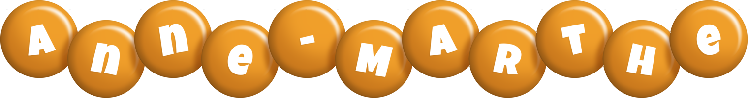 Anne-Marthe candy-orange logo