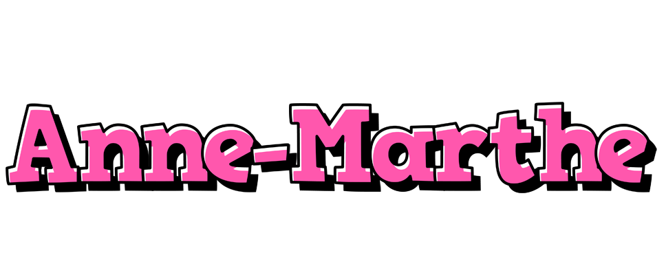 Anne-Marthe girlish logo