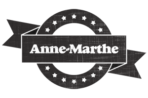 Anne-Marthe grunge logo