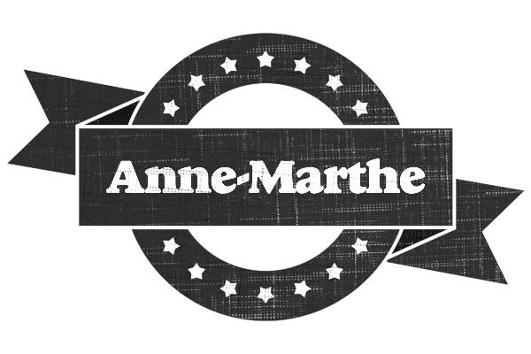Anne-Marthe grunge logo
