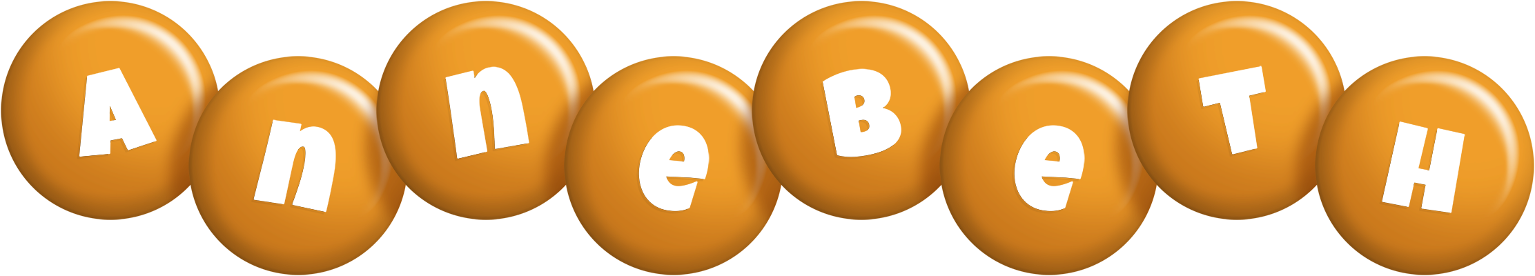 Annebeth candy-orange logo