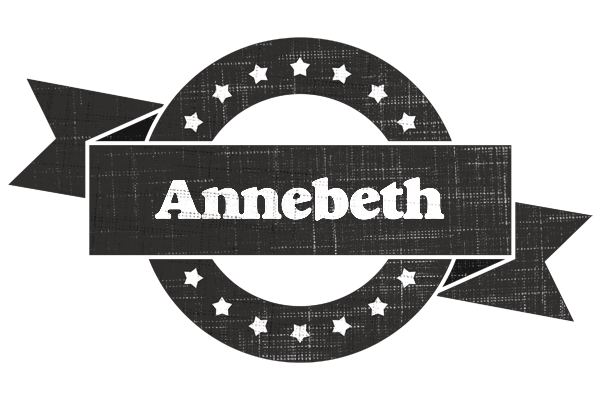 Annebeth grunge logo