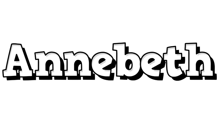 Annebeth snowing logo