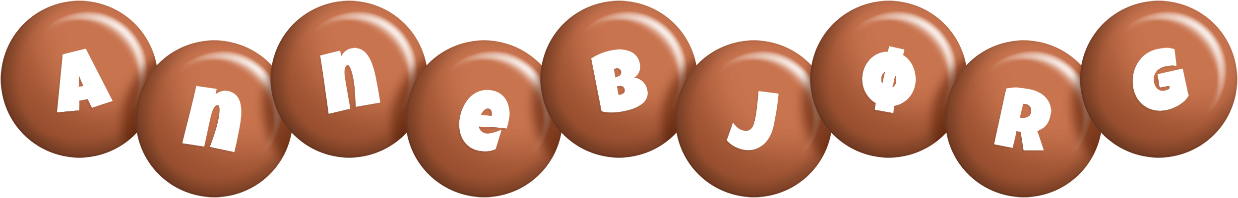Annebjørg candy-brown logo