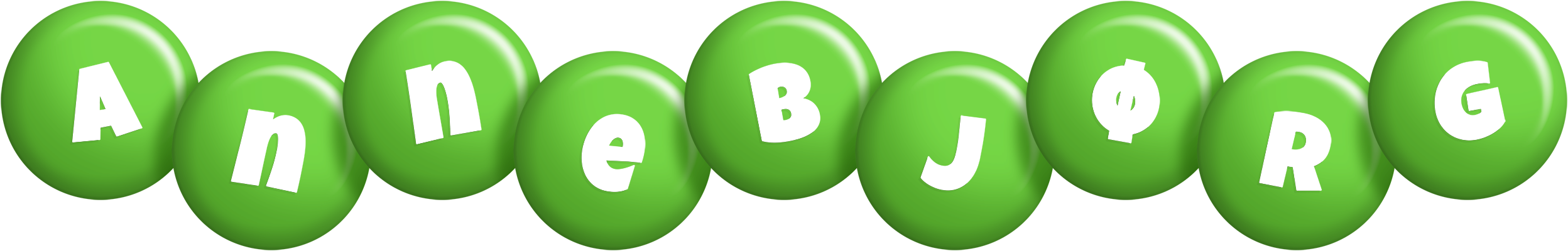 Annebjørg candy-green logo