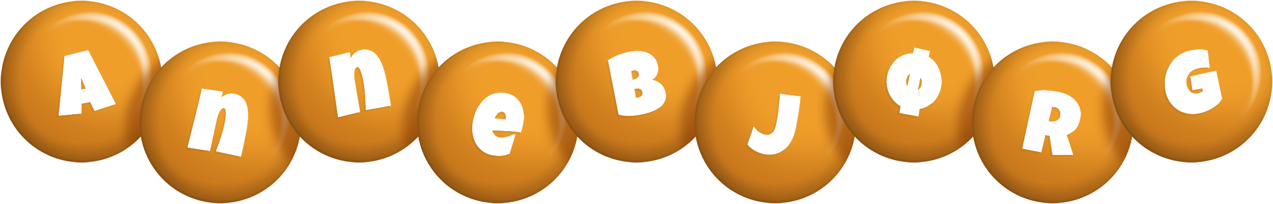 Annebjørg candy-orange logo