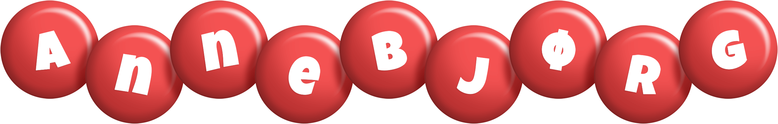 Annebjørg candy-red logo
