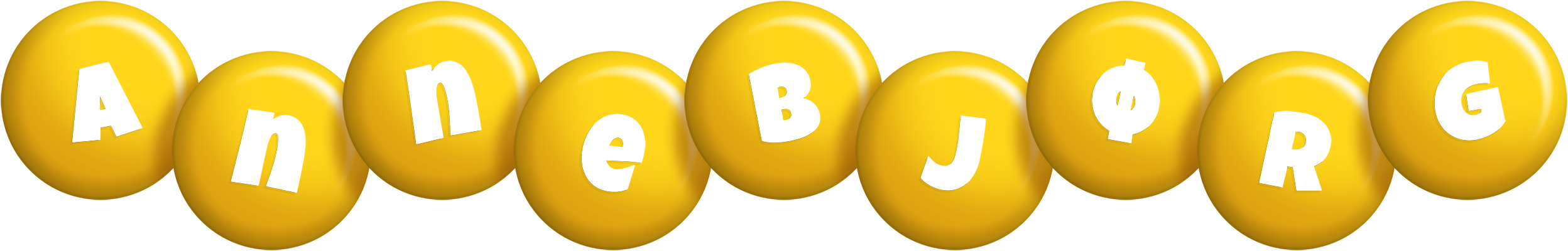 Annebjørg candy-yellow logo