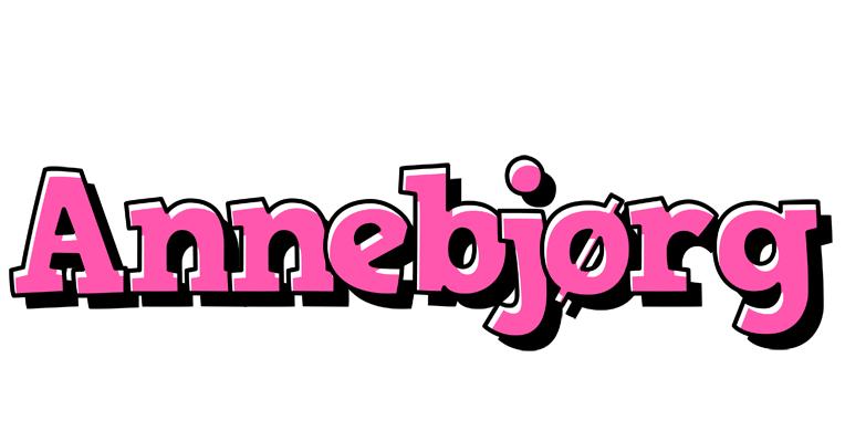 Annebjørg girlish logo
