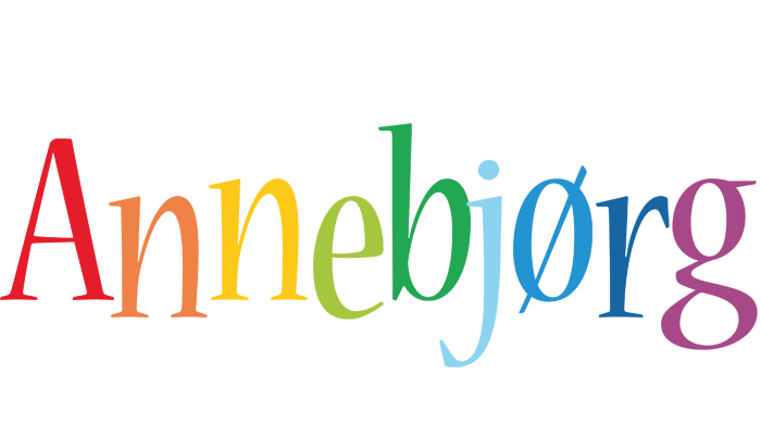 Annebjørg birthday logo