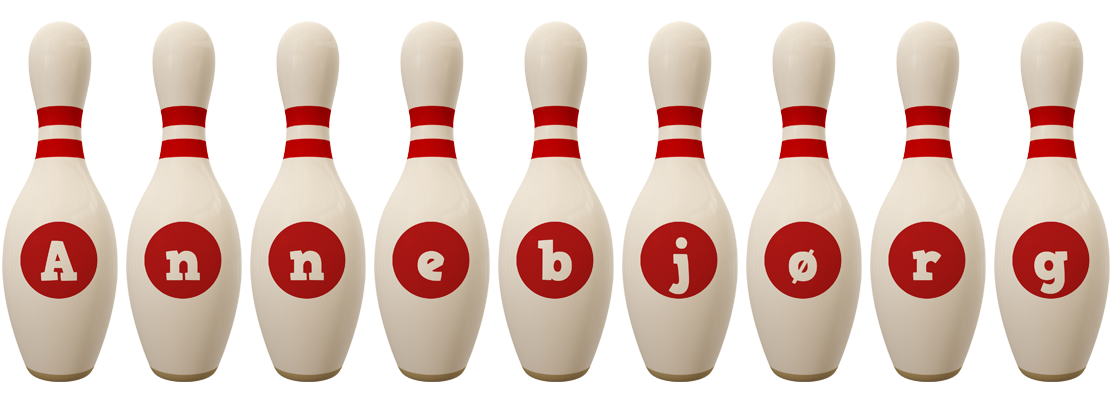 Annebjørg bowling-pin logo