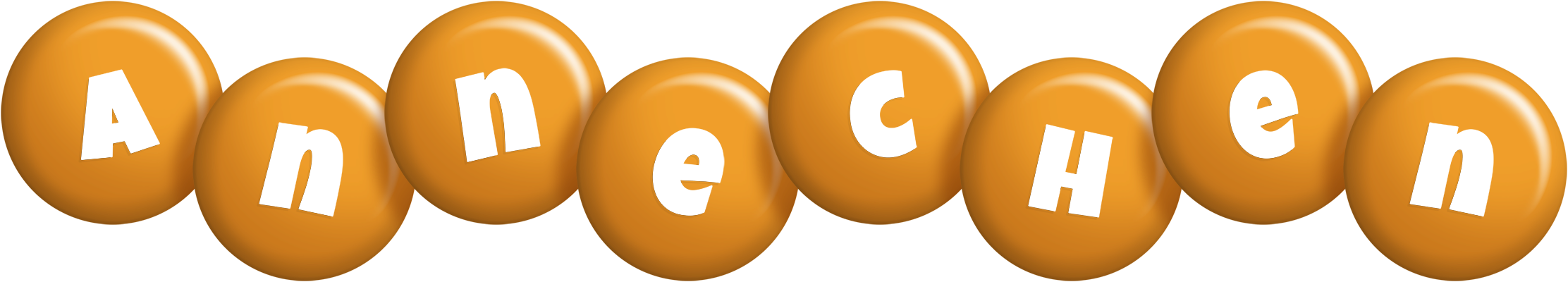 Annechen candy-orange logo