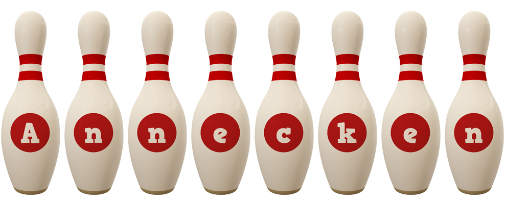 Annecken bowling-pin logo