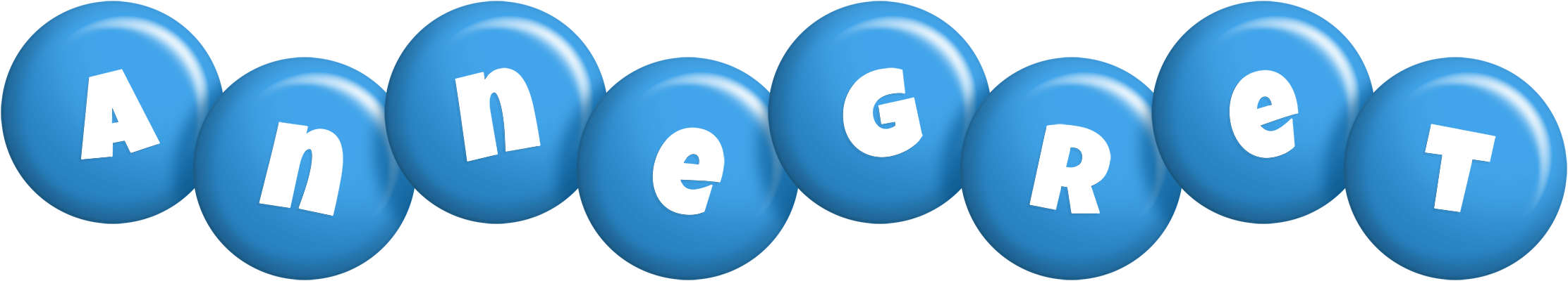 Annegret candy-blue logo