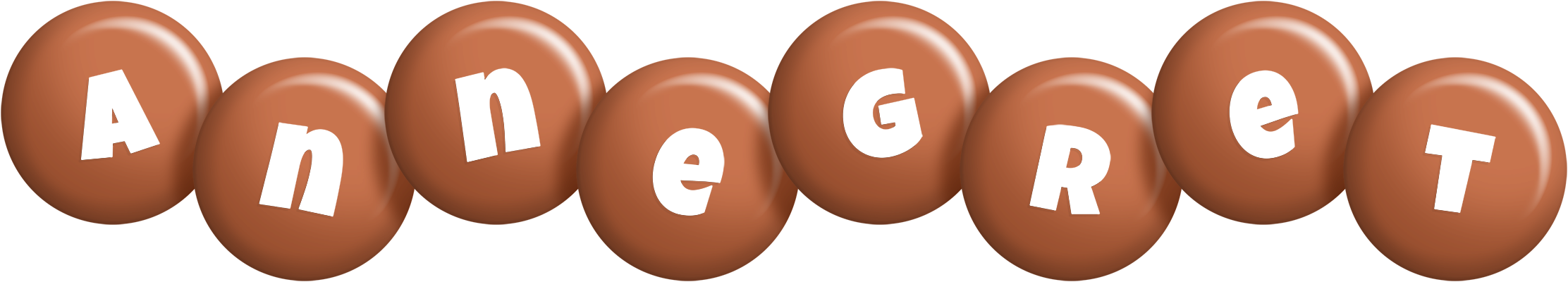 Annegret candy-brown logo