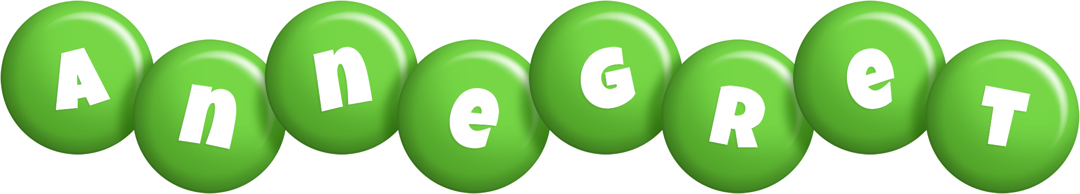 Annegret candy-green logo