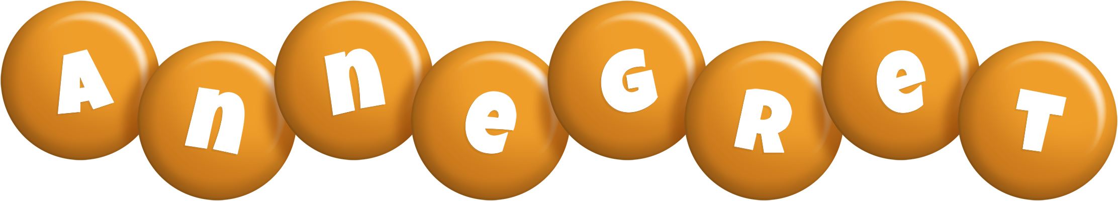 Annegret candy-orange logo